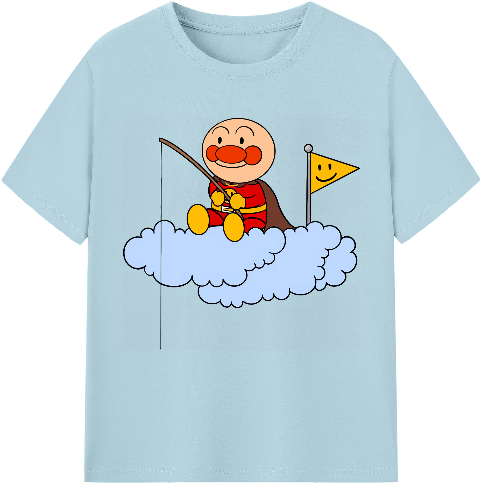 （画像用） アンパンマン Anpanman 綿100％半袖Tシャツ（フロントプリント）
